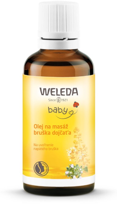Olej na masáž bruška dojčaťa