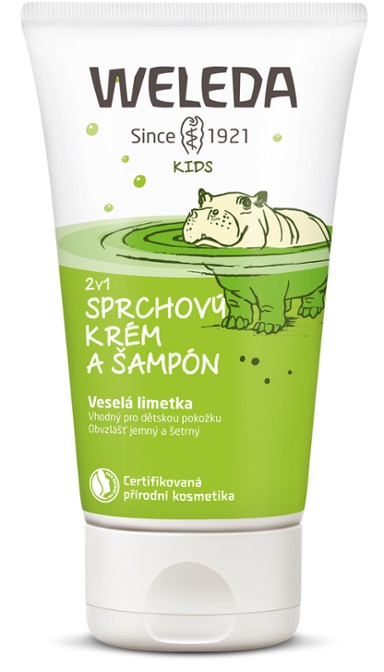 2 v 1 sprchovací krém a šampón Veselá limetka